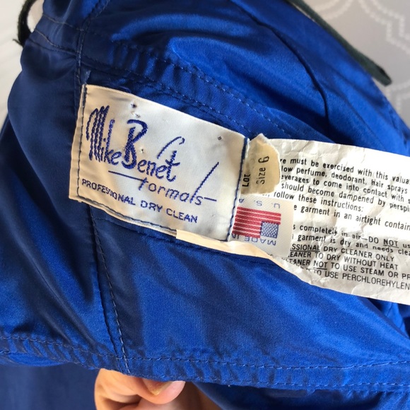 Vintage sweetheart neckline blue formal prom dress {{FREE SHIPPING}} - Picture 7 of 7